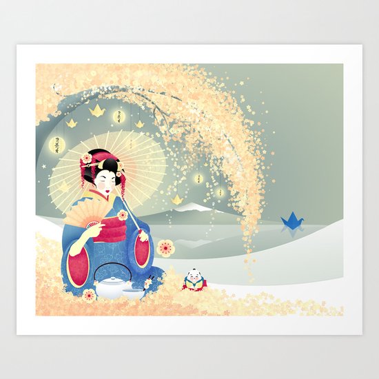 Turning Japanese Art Print