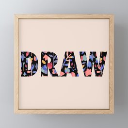 Draw Framed Mini Art Print