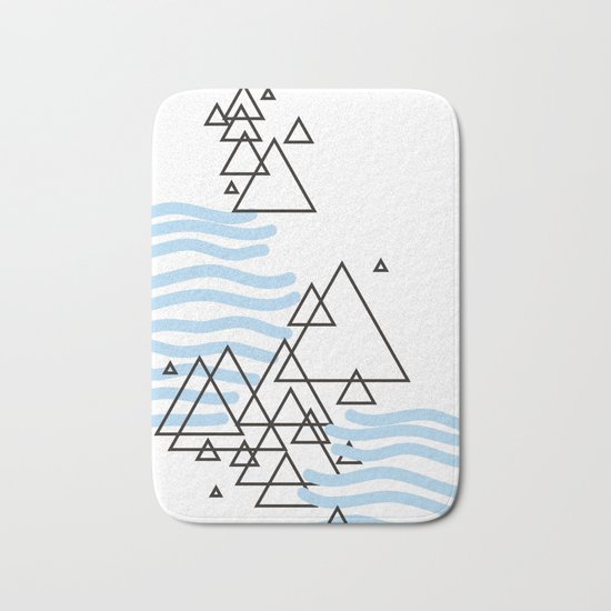 Ocean Mountains Island Bath Mat