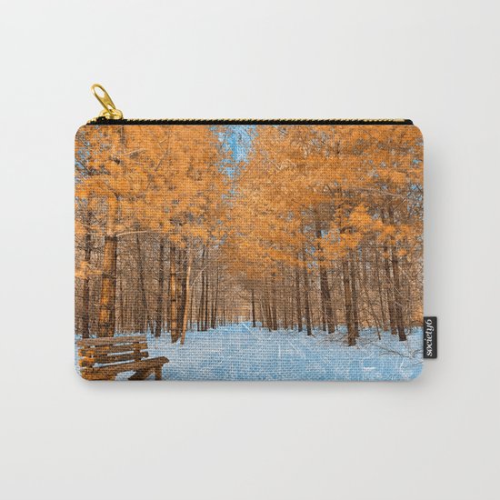 Burning Ice Forest Trail Carry-All Pouch