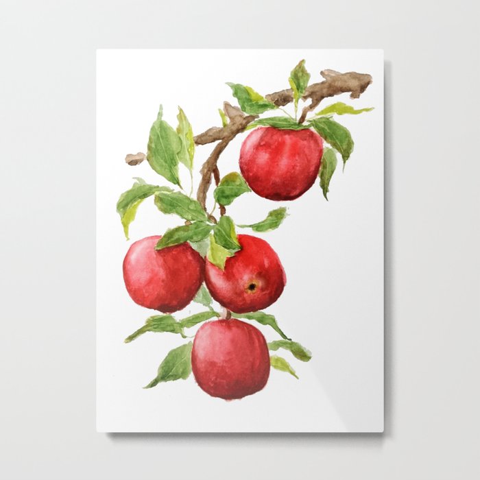 red apple Metal Print