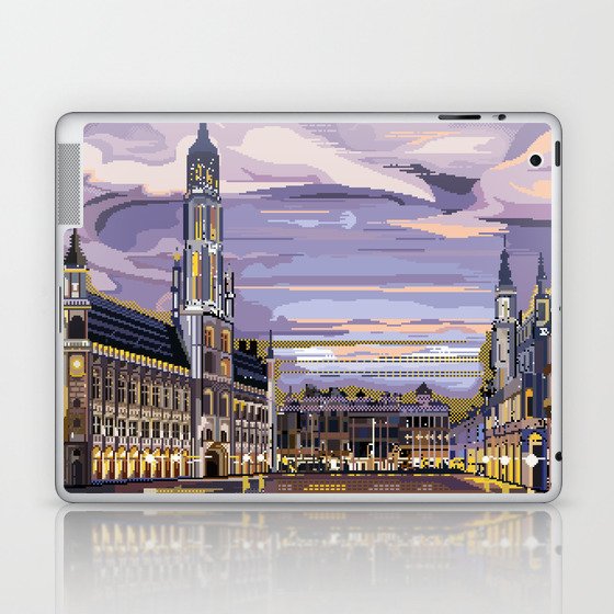 Brussels, Belgium pixel art Laptop & iPad Skin