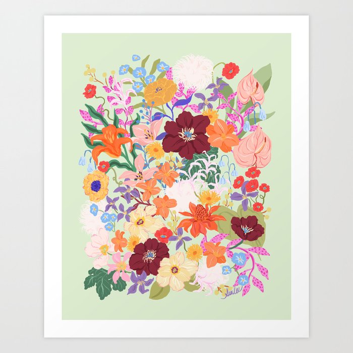 Splendid Flowers Art Print