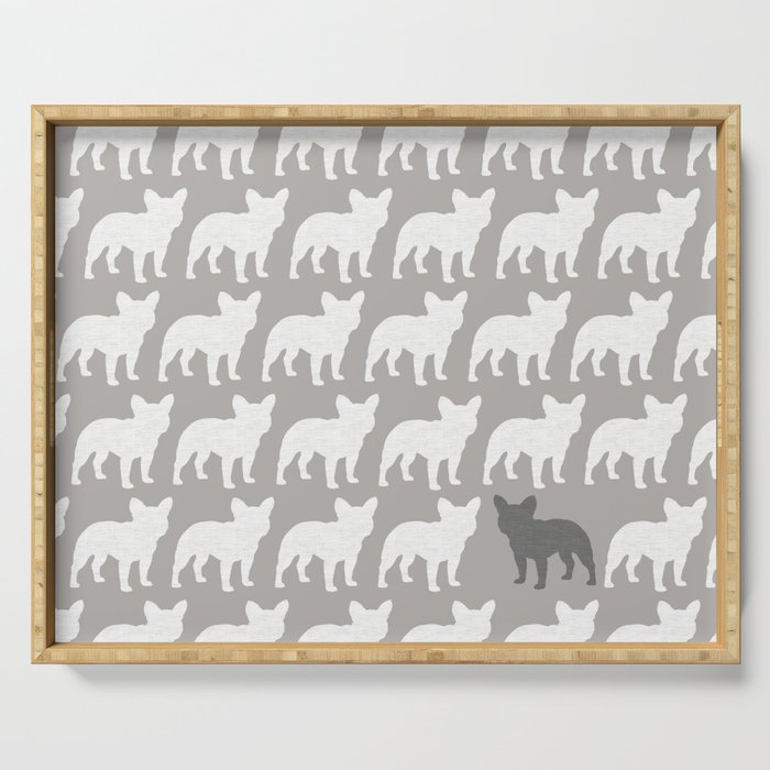 French Bulldog Silhouette(s) Serving Tray