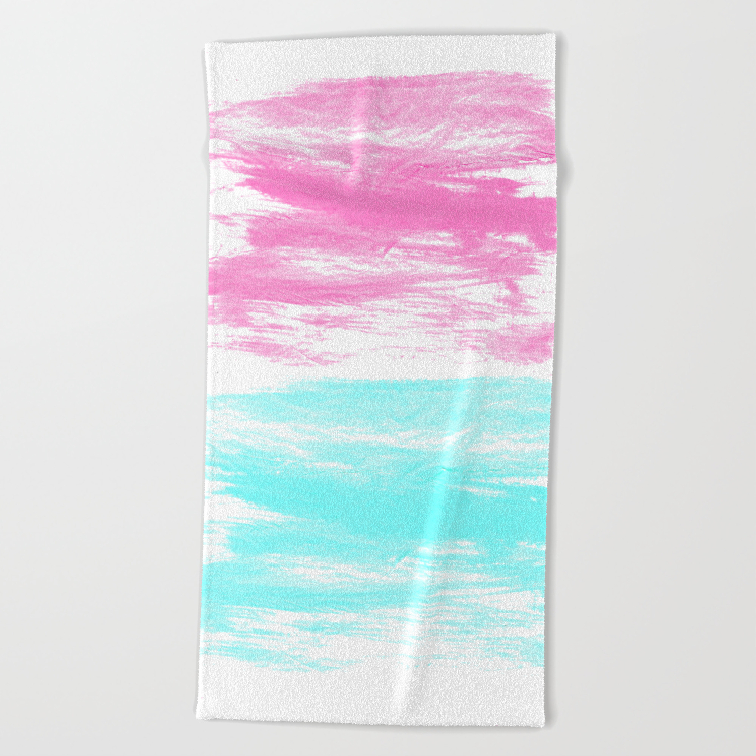 Summer Brushstrokes Painting Boho Modern Minimal Abstract Neon