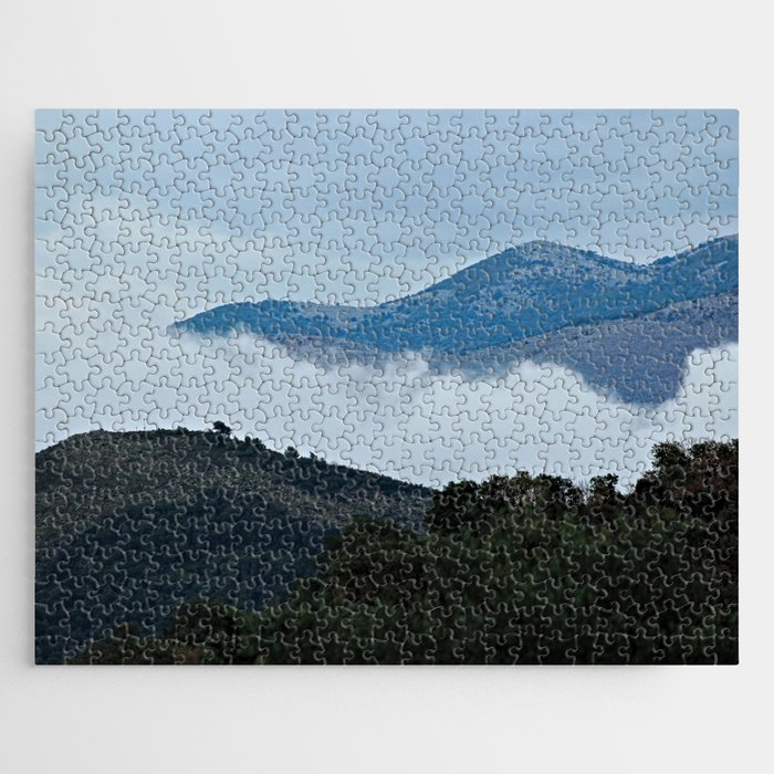 Hills Clouds Scenic Landscape 5 Jigsaw Puzzle