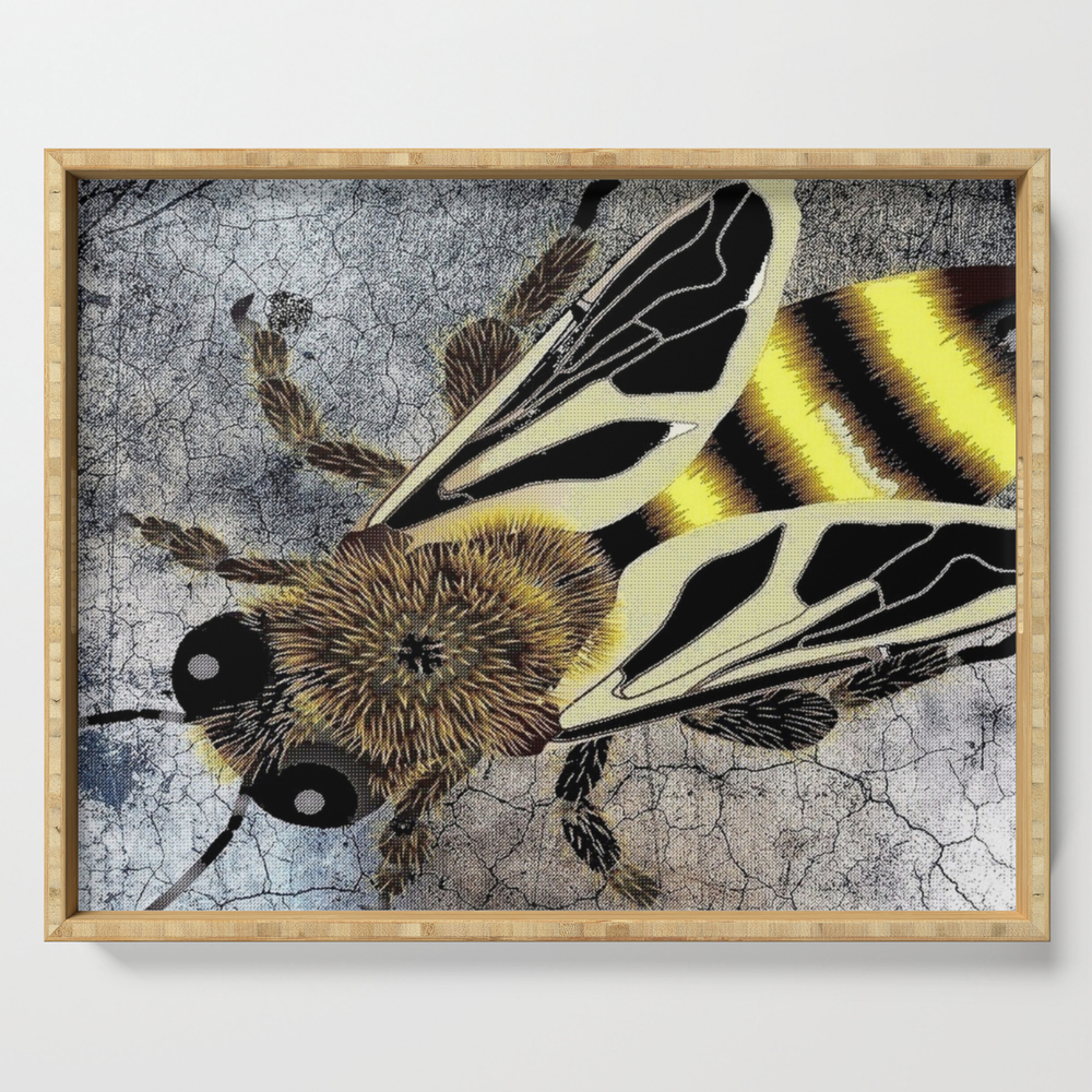 The Birds & The Bees Serving Tray by wanderingeyes