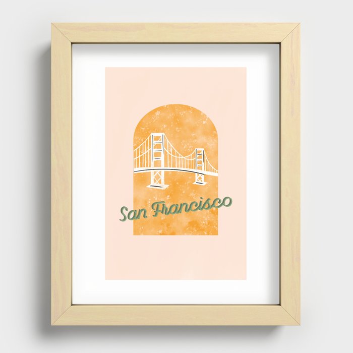 San Francisco Recessed Framed Print