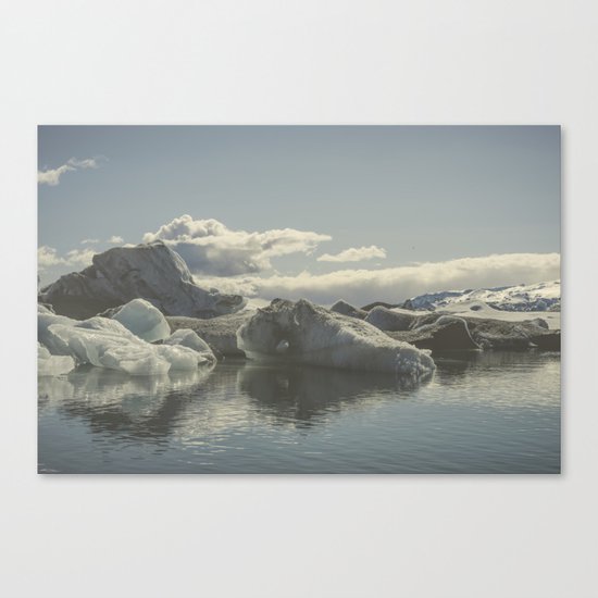Icebergs V Canvas Print