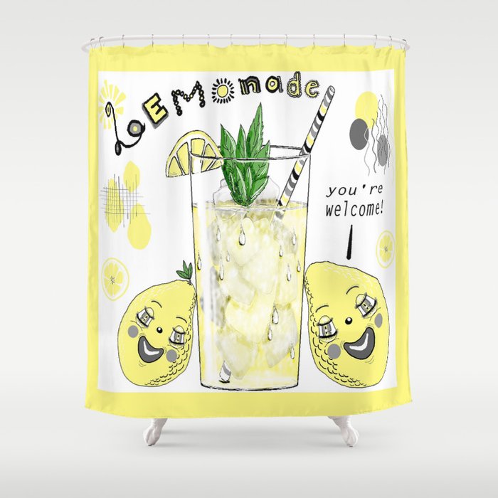 You're Welcome, Love, The Lemons Shower Curtain