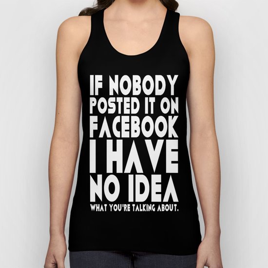 Facebook Problems Unisex Tank Top