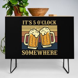 Funny Beer Lover Saying Credenza