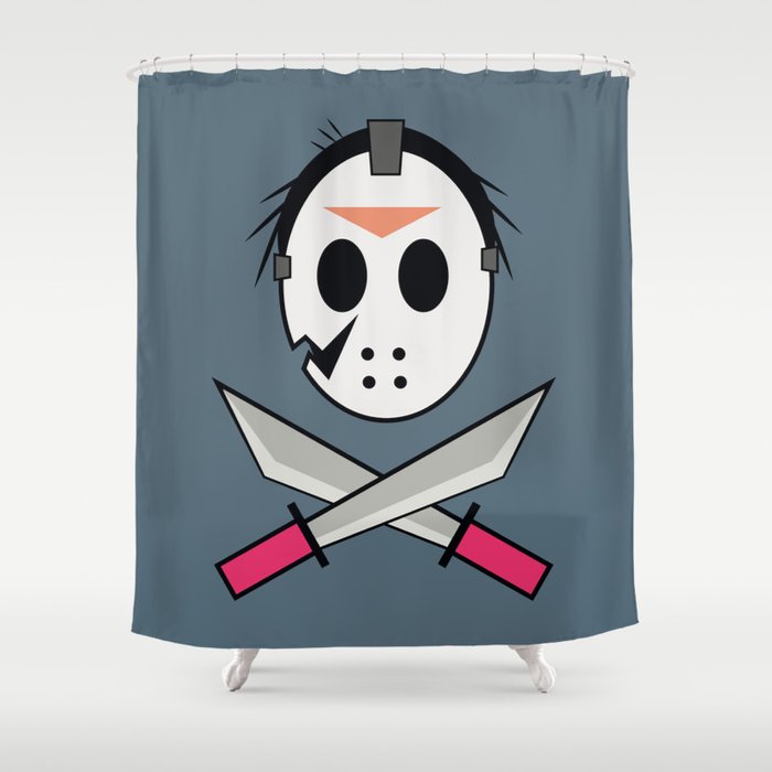 Jason Head Shower Curtain By Labizz Society6 Jason Head Shower Curtain