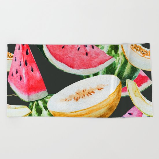 Melon Pattern 02 Beach Towel