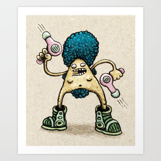 Hairdryer Art Print