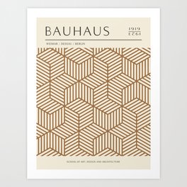 Exhibition poster-Bauhaus 5. Art Print