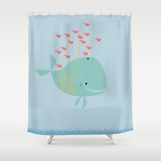 Whale Shower Curtain