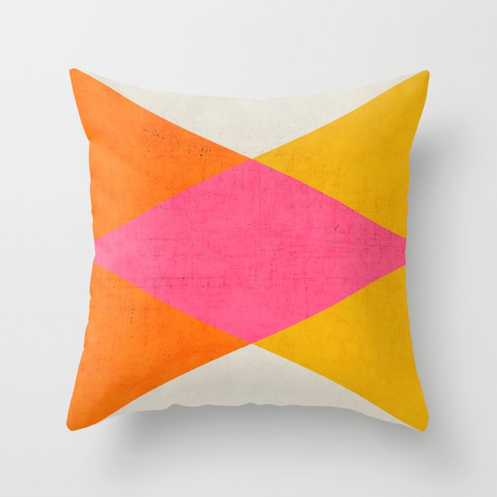 summer triangles Throw Pillow