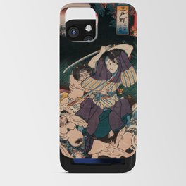 Utagawa Kuniyoshi - Of Brigands and Bravery: Kuniyoshi's Heroes of the Suikoden Warrior #7 iPhone Card Case
