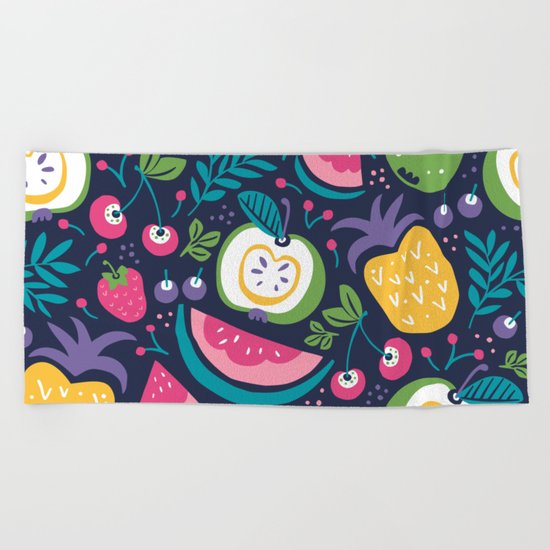 Hello Fruity Beach Towel
