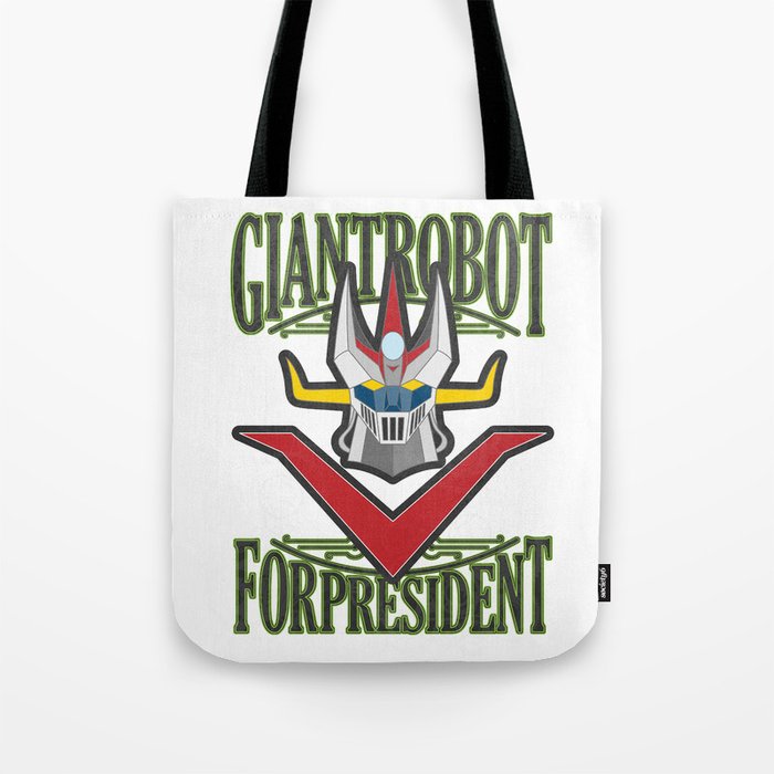 Wallpaper Manga Robots Great Mazinger For President Tote Bag By Logoloco For Free