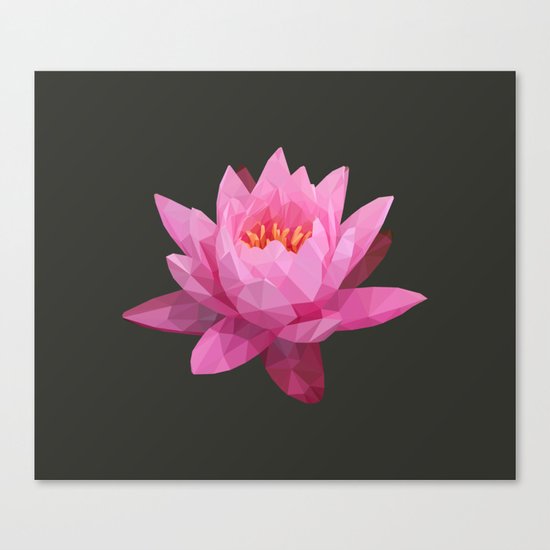 Pink Lotus Flower Canvas Print