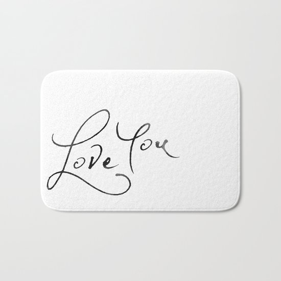 Love You Bath Mat