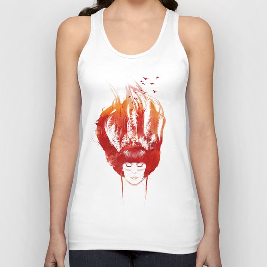 Burning Forest Unisex Tank Top