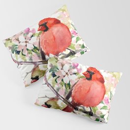 Cardinal Birds and Spring, cardinal bird design Pillow Sham