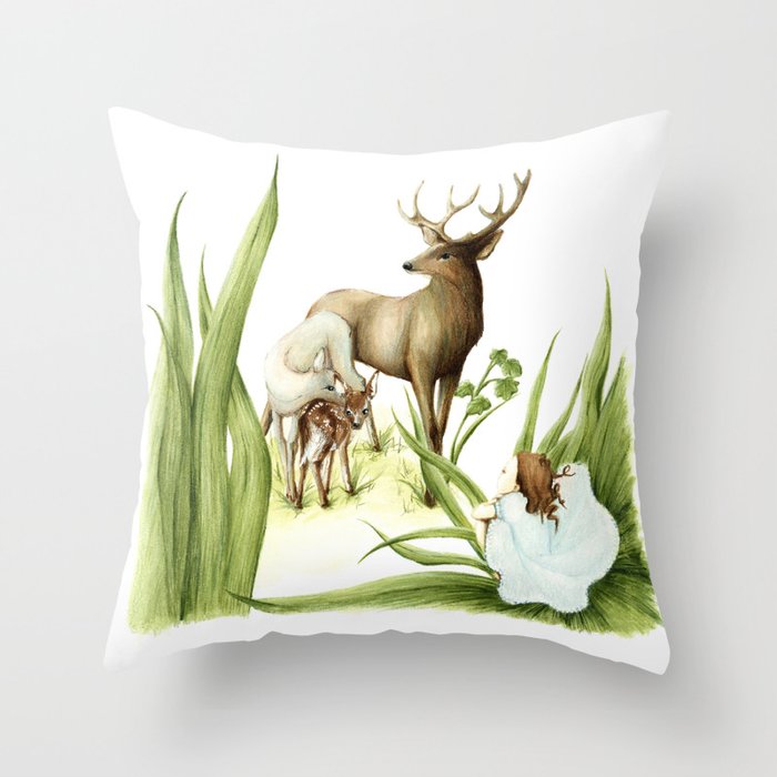 Secrets of the Forest Throw Pillow