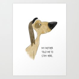A dog's life Art Print