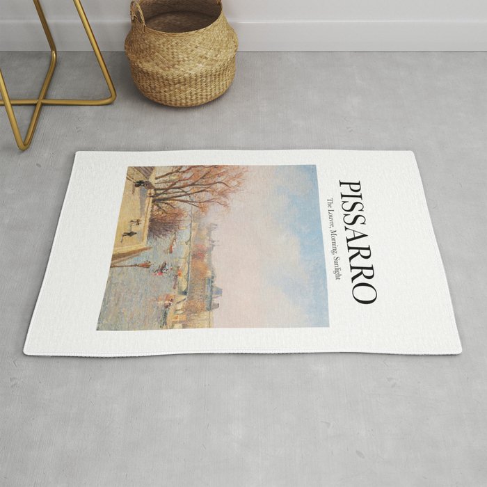 Pissarro - The Louvre, Morning, Sunlight Rug