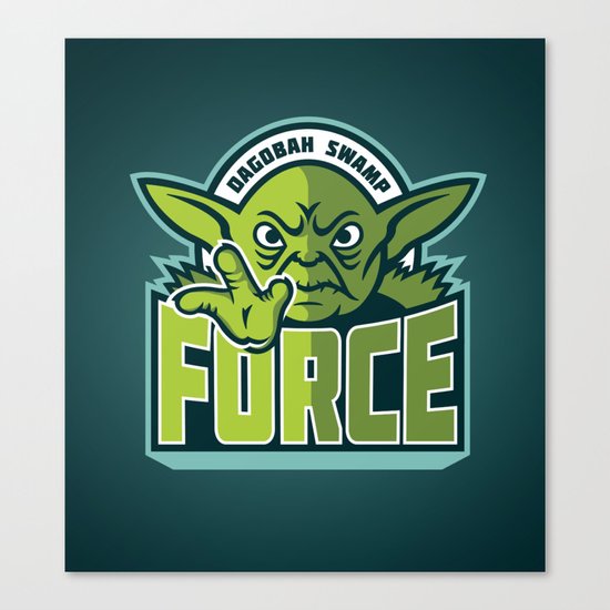 Dagobah Swamp Force - Teal Canvas Print