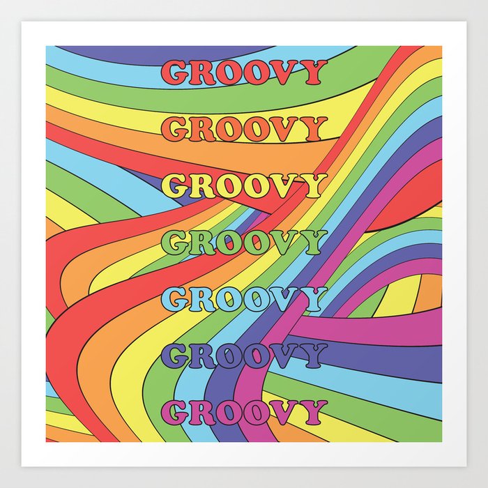Extra Groovy Art Print By Julia Walck Society6 Extra Groovy Art Print By Julia Walck Society6