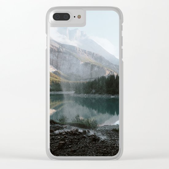 Mountain Lake Vibes III - Landscape Photography Clear iPhone Case