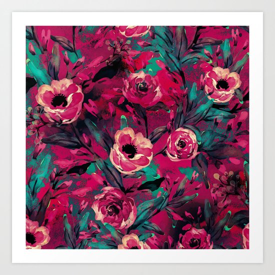 VS FLORAL VIII Art Print