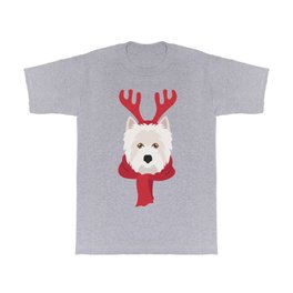 West Highland Terrier Christmas Dog T Shirt