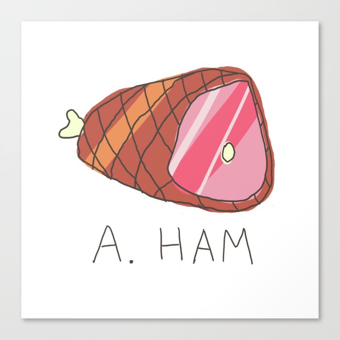 a ham Canvas Print