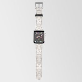 Strawberry Chandelier Pattern 548 Beige and Linen White Apple Watch Band