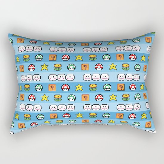 Pixel retro game Rectangular Pillow
