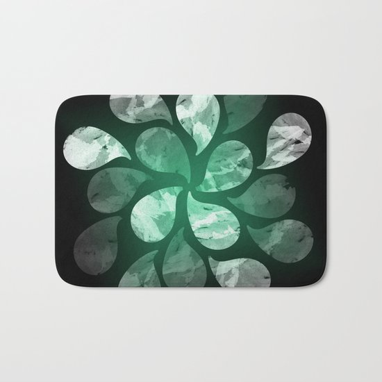Abstract Water Drops XXX Bath Mat