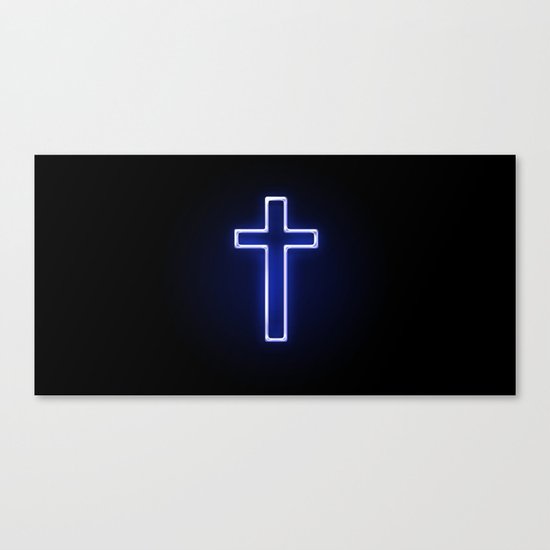 Metallic Cross Canvas Print