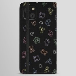 Prism Runes in Black iPhone Wallet Case