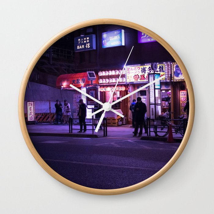 Tokyo Streets Wall Clock