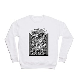 Cosmic Moustache Comics Poster Crewneck Sweatshirt