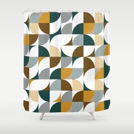 Modern seamless geometrical shape pattern Shower Curtain