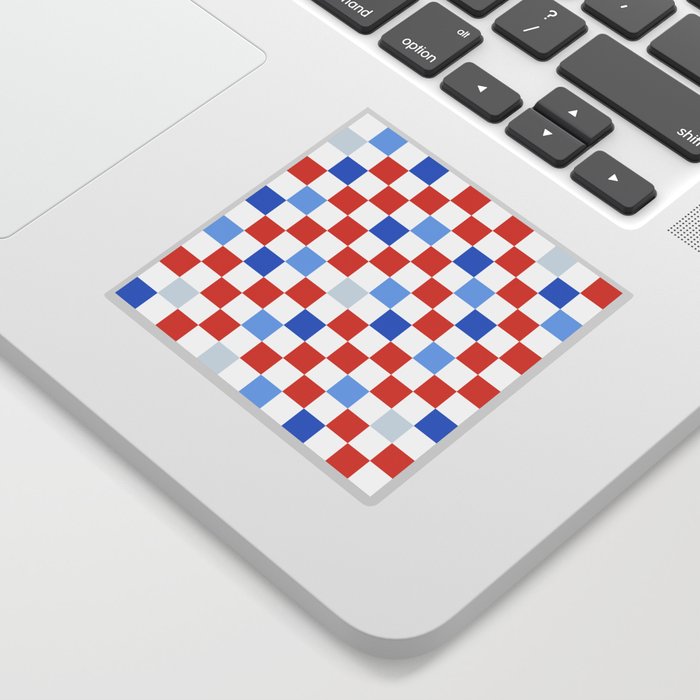 Summer Checkered (Red / White / Blue) Sticker