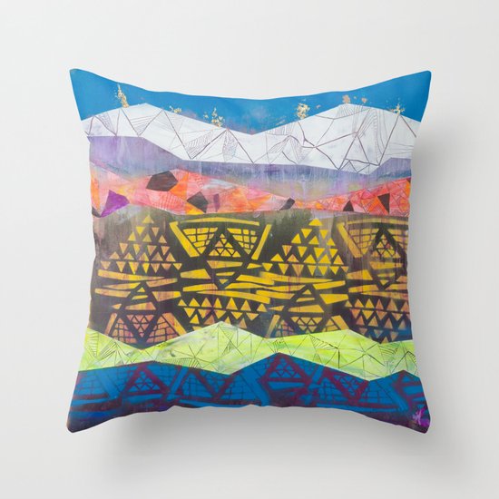 tropical fantasy soda Throw Pillow