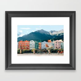 Crayola Houses | Innsbruck, Austria Framed Art Print