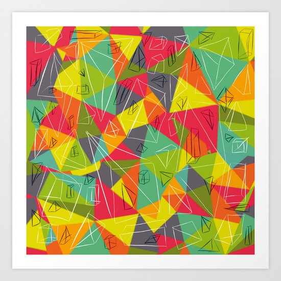 geo frame Art Print